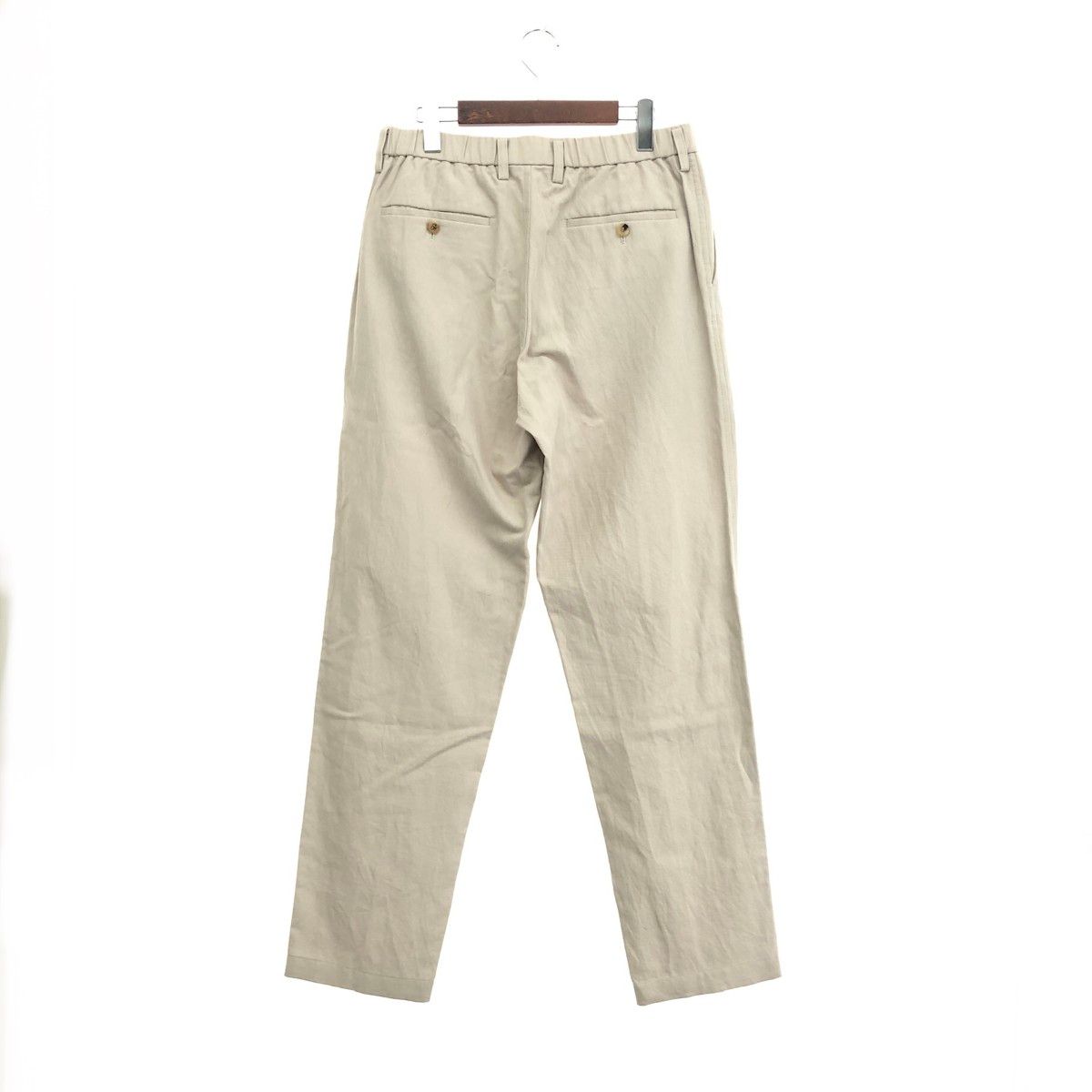 ISSEY MIYAKE MEN イッセイミヤケメン コットンリネンワイドパンツ サイズ:2  ME91FF134   ベージュ メンズ / 241005006800 ISSEY MIYAKE MEN イッセイミヤケメン コットンリネンワイドパンツ