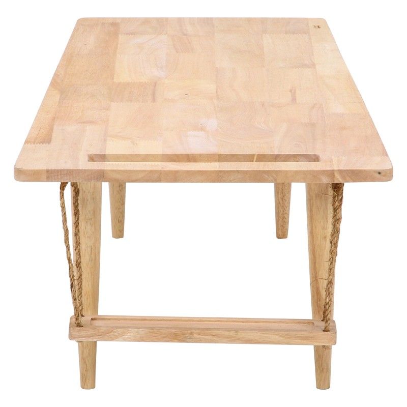 センターテーブル 幅120 長方形 木製 天然木 シンプル ローテーブル 机