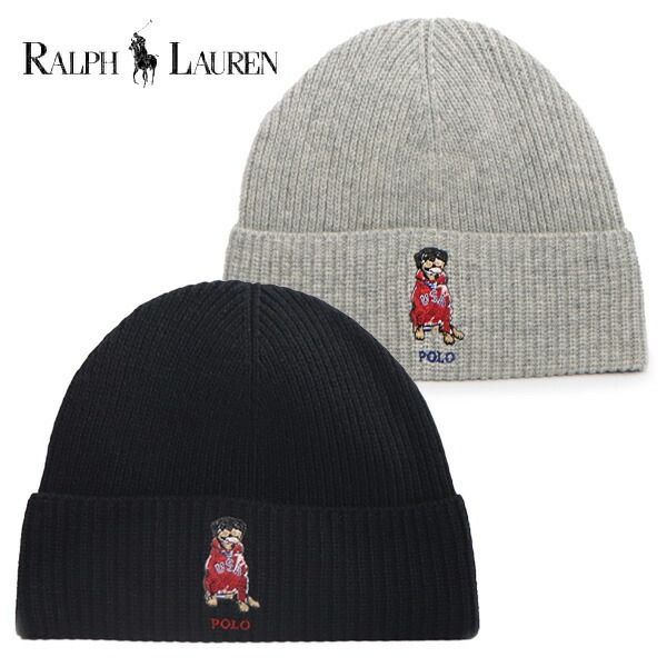 人気 ポロ ラルフローレン POLO RALPH LAUREN ビーニー ニット帽 ドック 2色 PC1465