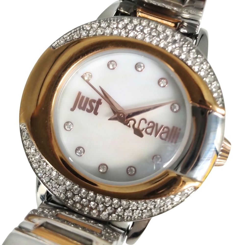 ジャストカバリー JC1L150 シェル文字盤 クォーツ ステンレス レディース 腕時計 C872