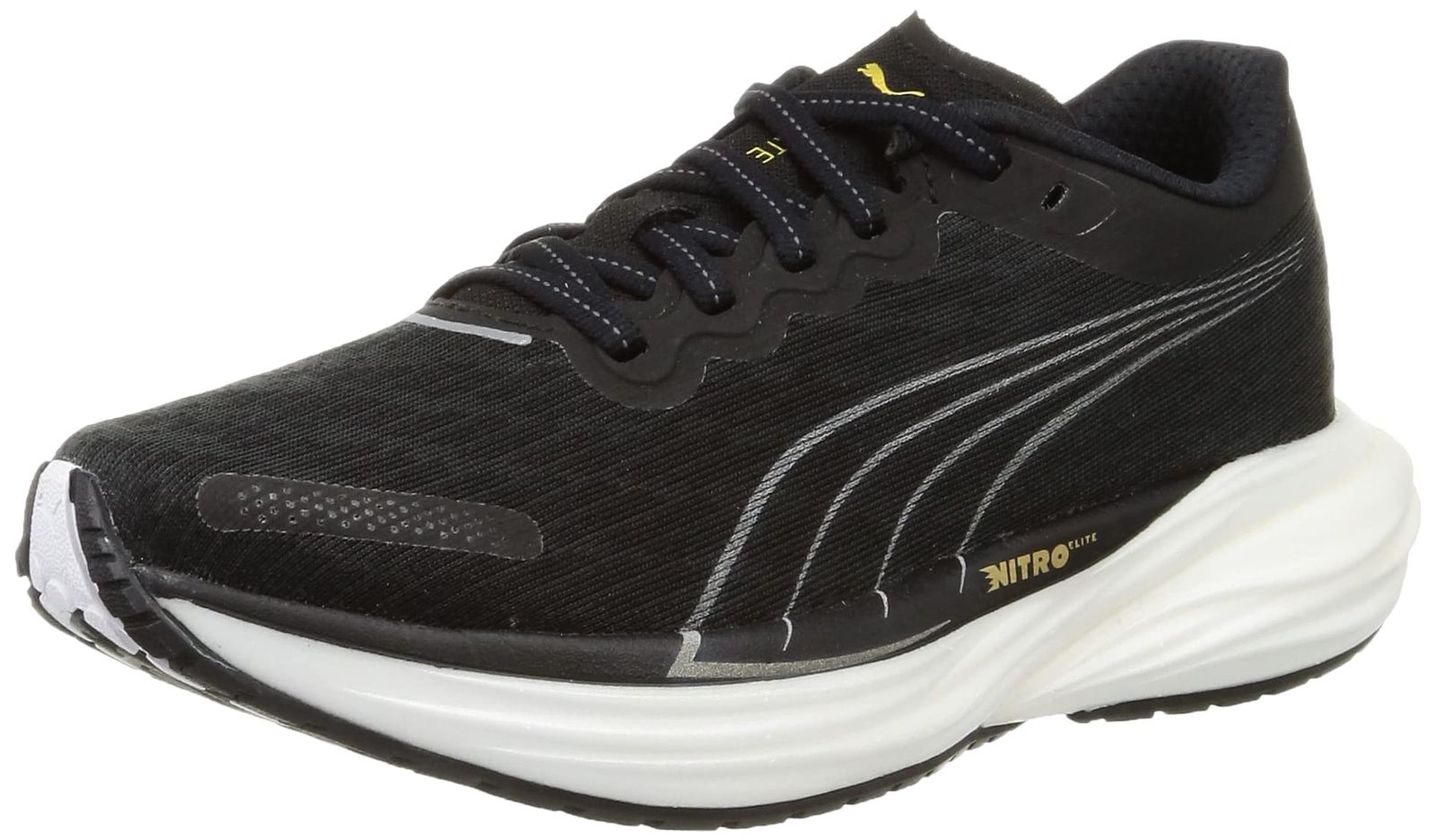プーマ ランニングシューズ 厚底 幅広 反発性 クッション性 ディヴィエイト ニトロ 2 ワイド 377485 レディース 22年秋冬 プーマブラック 23.5 cm 24年春夏 プーマ ブラック 01 23.5 cm