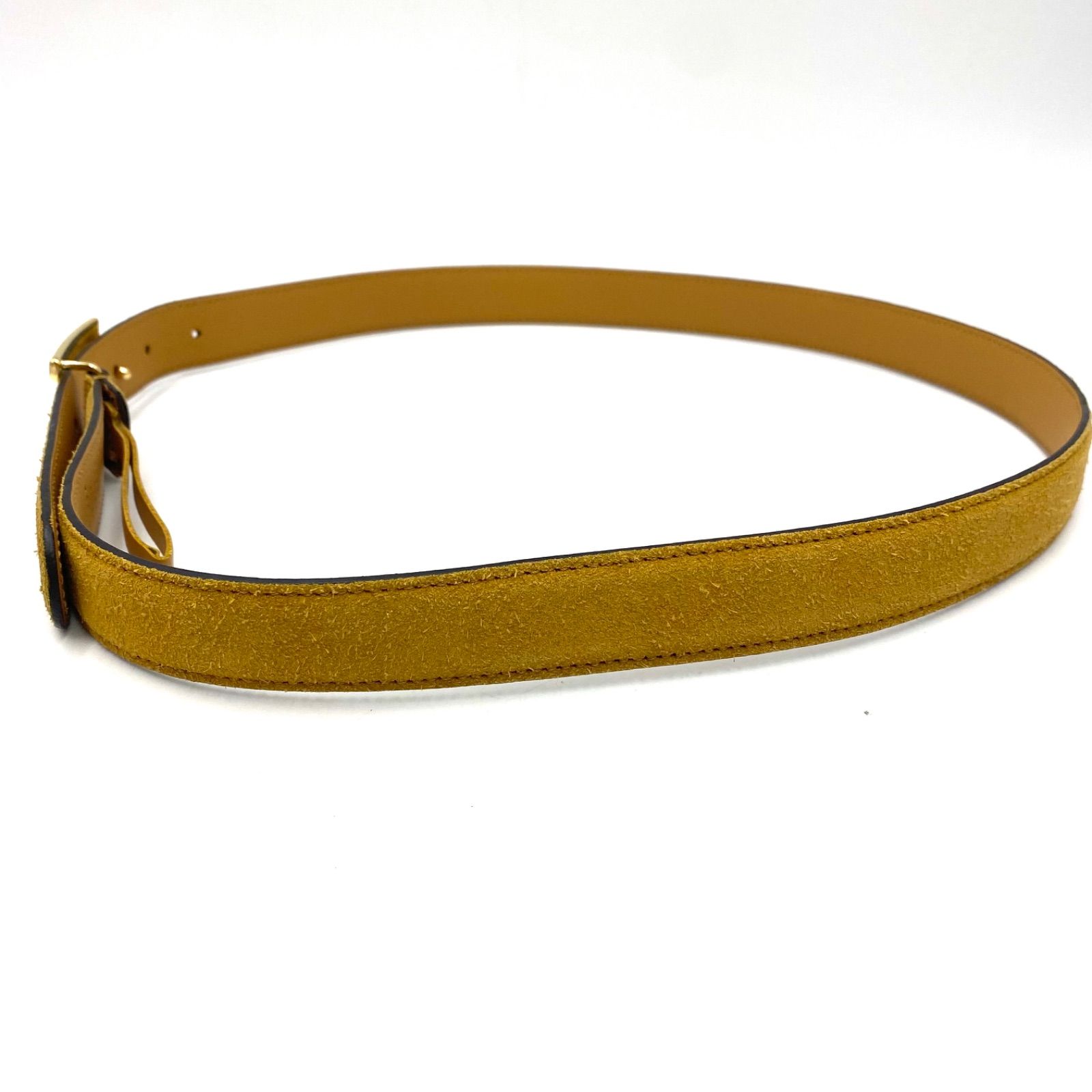 GUCCI グッチ ベルト ウエスト スエード スウェード レザー ブラウン ベージュ 系 ヴィンテージ