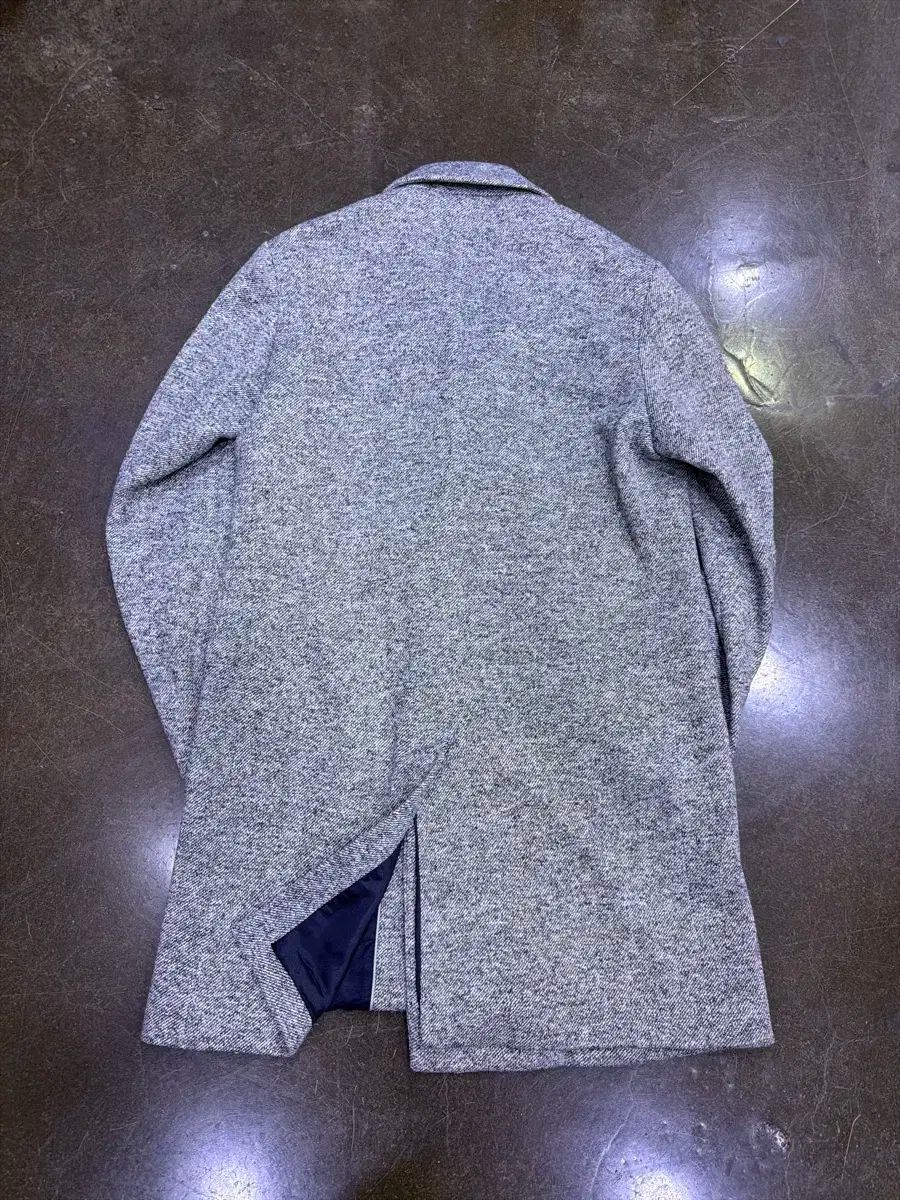 ザラ ダブル ブレスト ハーフ コート グレー M