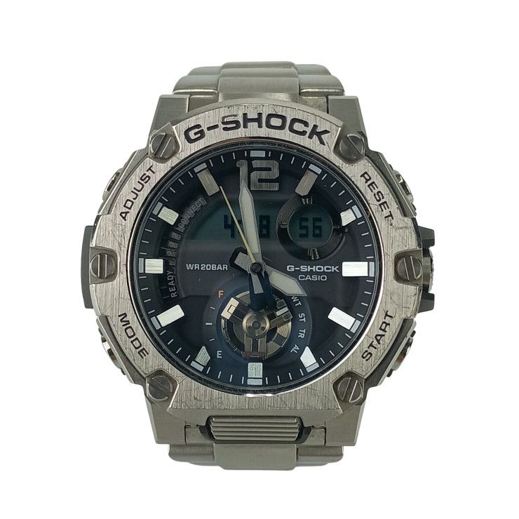 CASIO カシオ 腕時計 GSHOCK GSTEEL GSTB300 Series GSTB300SD1AJF グレー文字盤 シルバー 樹脂 SS メンズ アナデジ