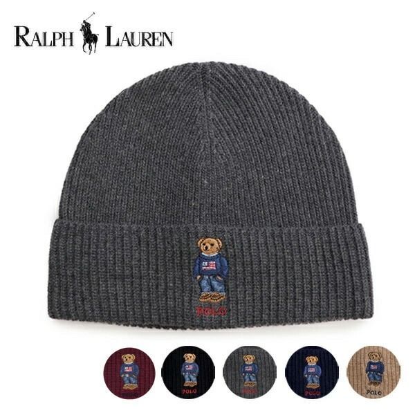 人気 ポロ ラルフローレン POLO RALPH LAUREN ビーニー ニット帽 ベアー 5色 pc1462