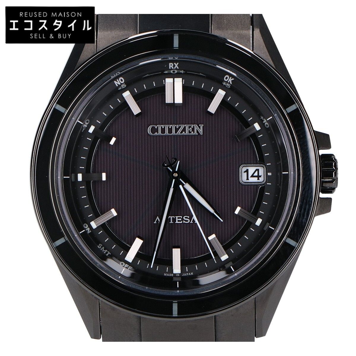 CITIZEN シチズン CB3035-72E H128 ACT Line ブラックチタンシリーズ ATTESA アテッサ エコ ドライブ電波