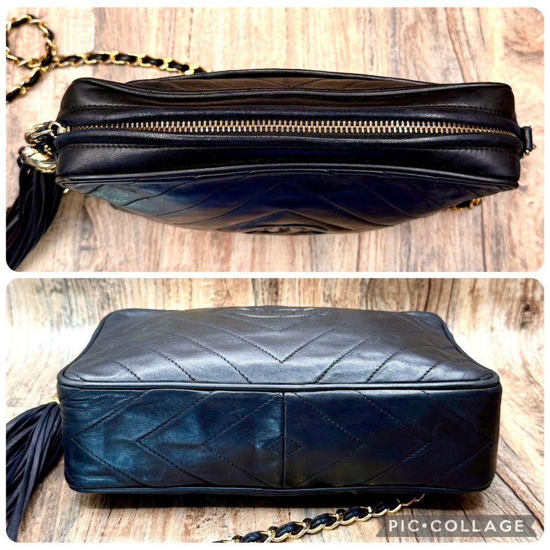 ⛄️極美品⛄️シャネルCHANELラムスキンココ フリンジ付ショルダーバッグ#503 ⛄️極美品⛄️シャネルCHANELラムスキンココ フリンジ付ショルダー