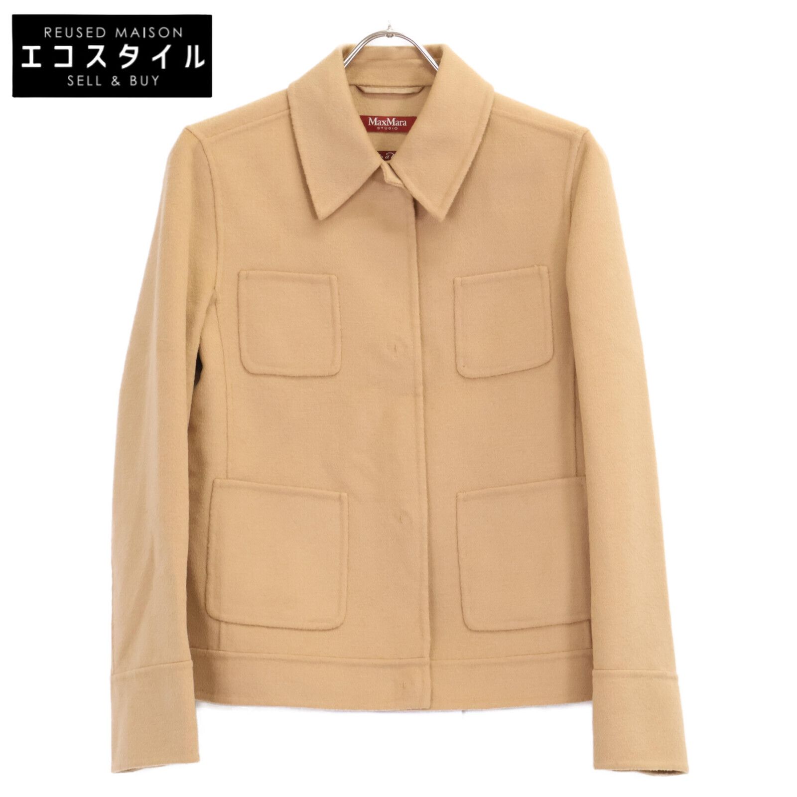 MAXMARA STUDIO マックスマーラスタジオ ウール×カシミヤダブルフェイス 36