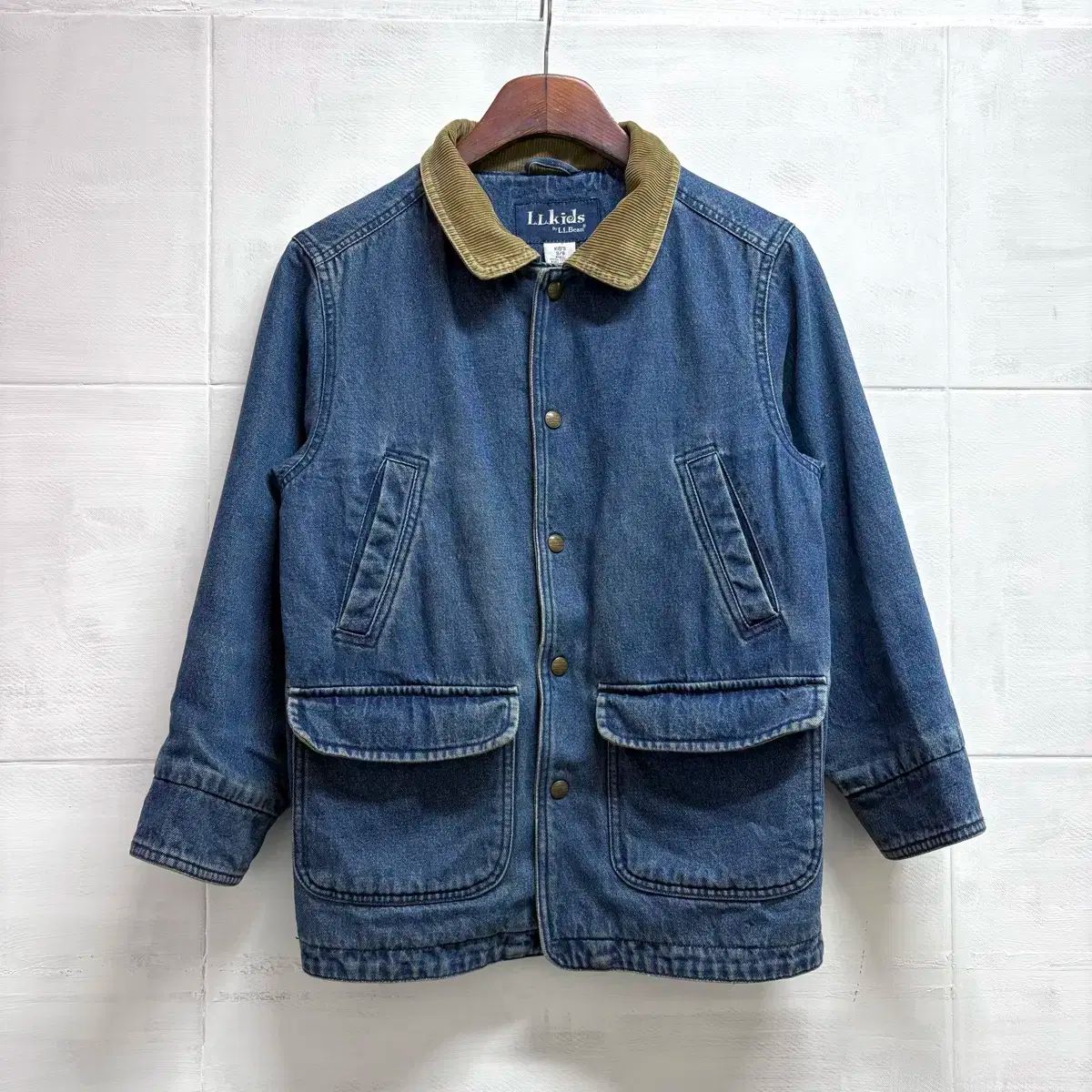 L.L.Bean エルエルビーン キッズ チョアジャケット デニム ワークジャケット 8 Y