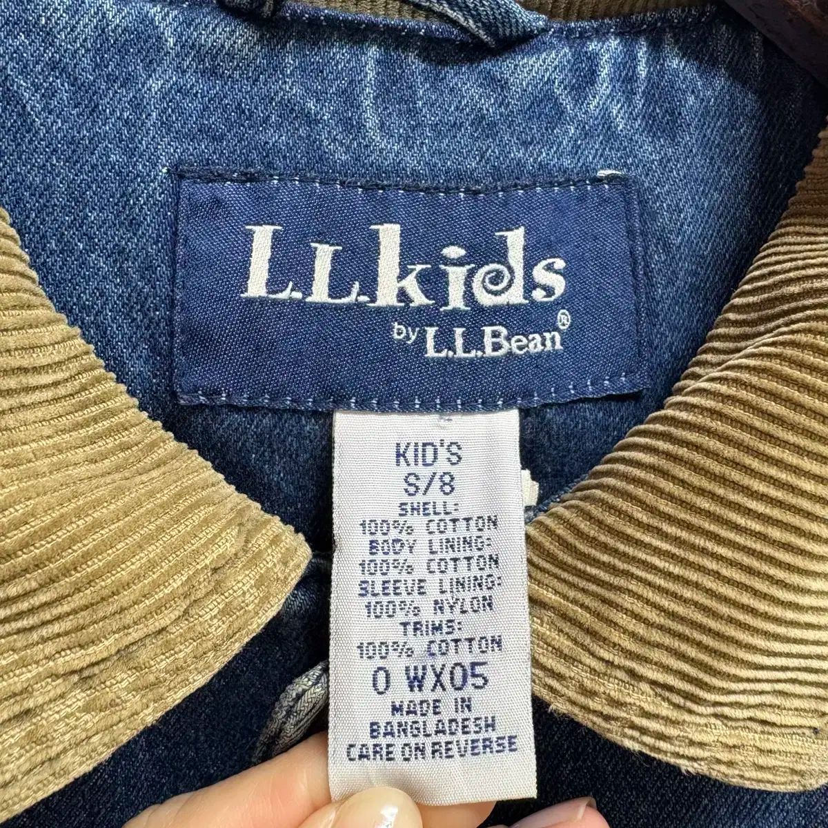 L.L.Bean エルエルビーン キッズ チョアジャケット デニム ワークジャケット 8 Y