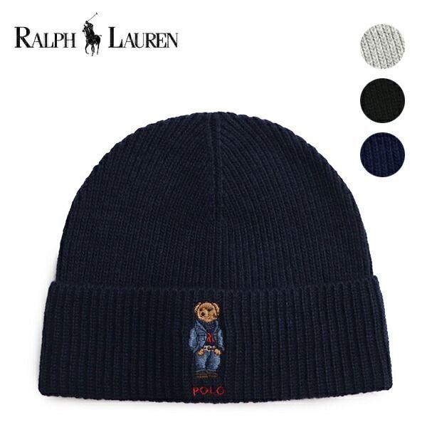 人気 ポロ ラルフローレン POLO RALPH LAUREN ビーニー ニット帽 ベアー 3色 PC1463