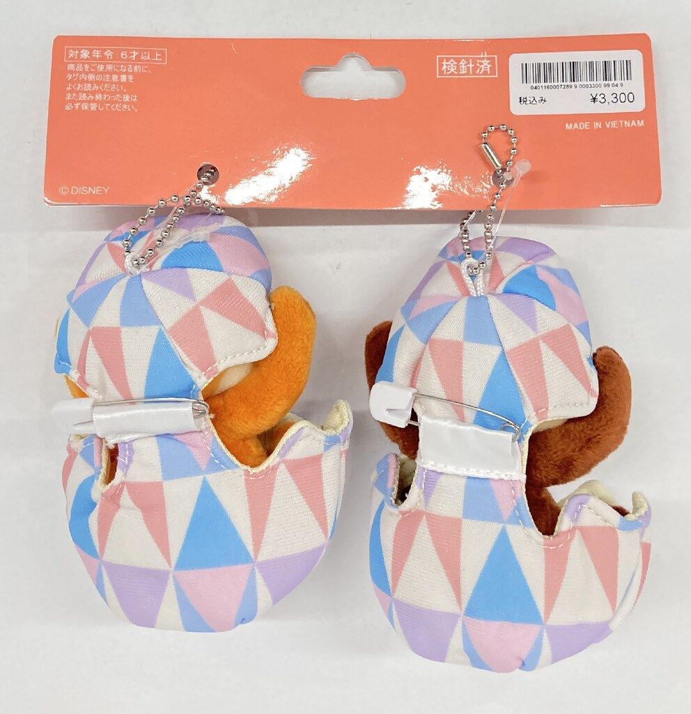 東京ディズニーシー ぬいぐるみバッジ チップ&デール/ディズニー