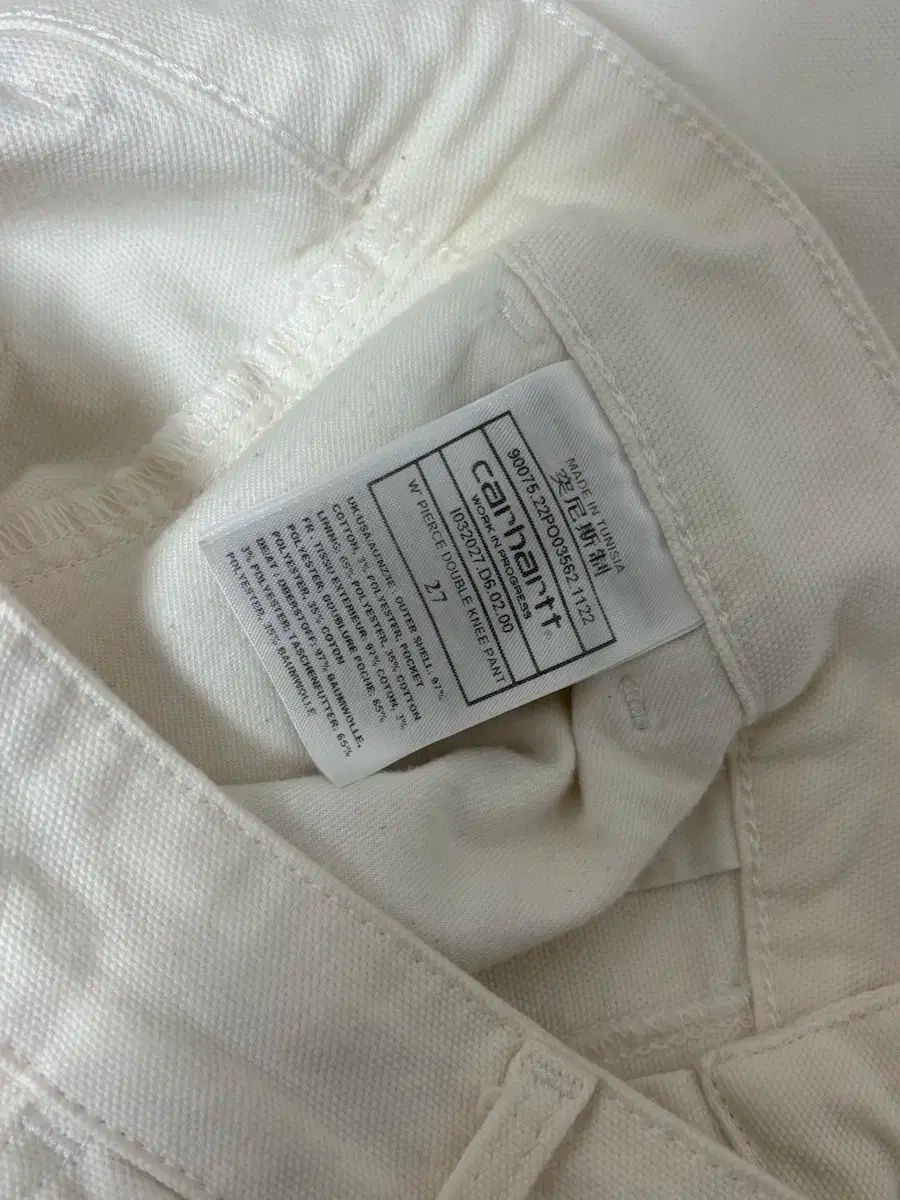 Carhartt カーハート ワークパンツ 白 27