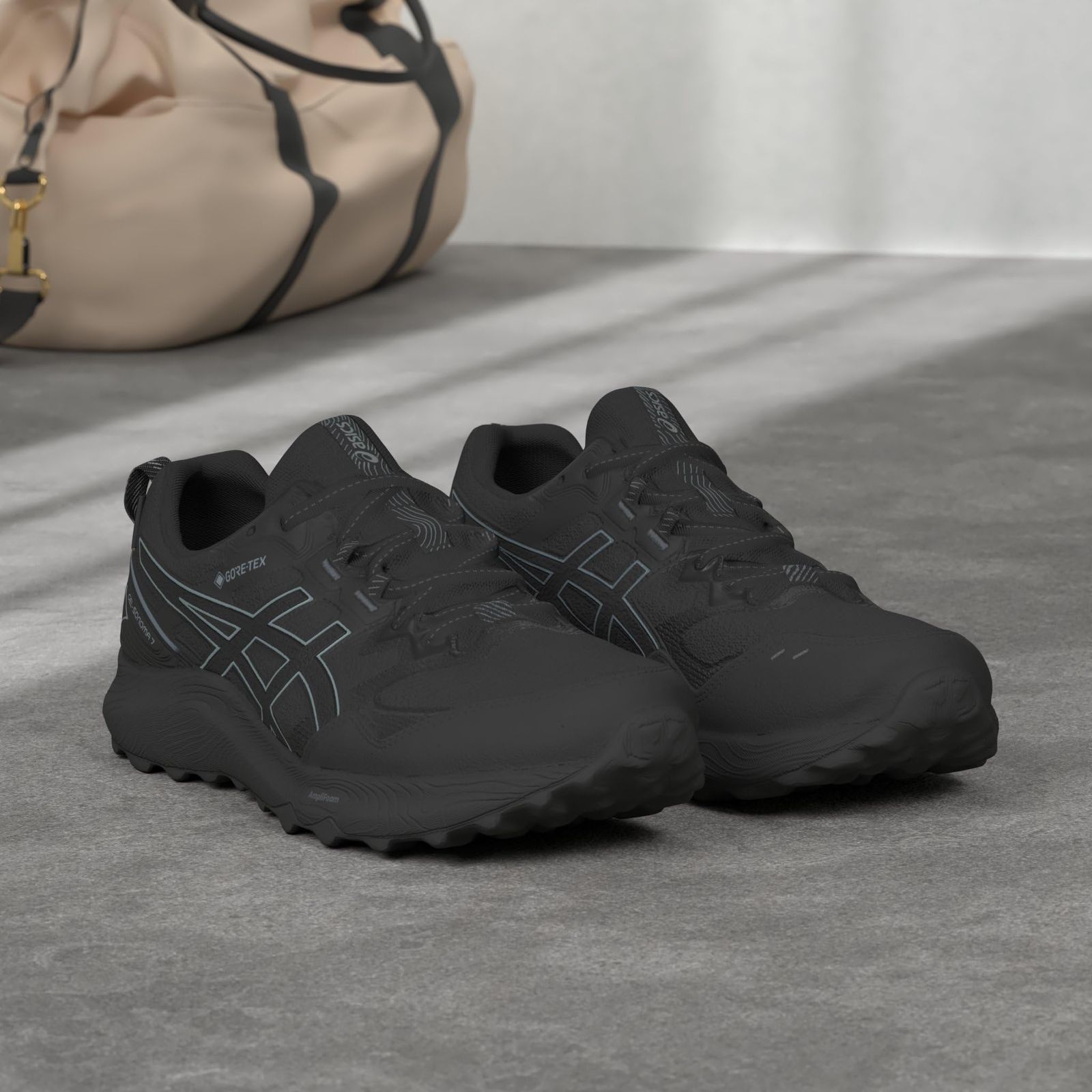 asics アシックス トレイルランニングシューズ GEL-SONOMA 7 ゴアテックス1012B414 レディース ブラック 25.5 002 ブラック キャリアグレー 25.5 cm E