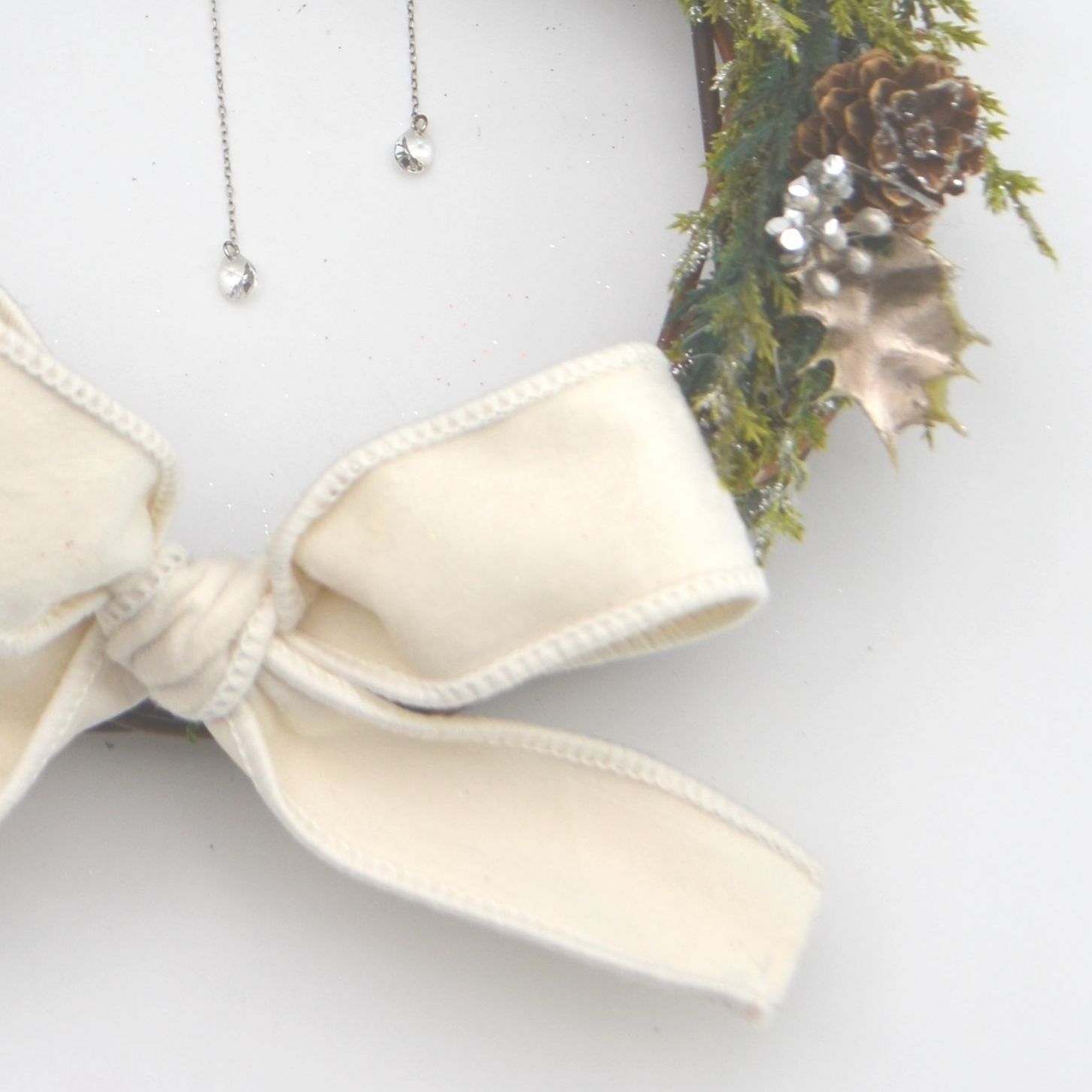 ローズ三日月型リース