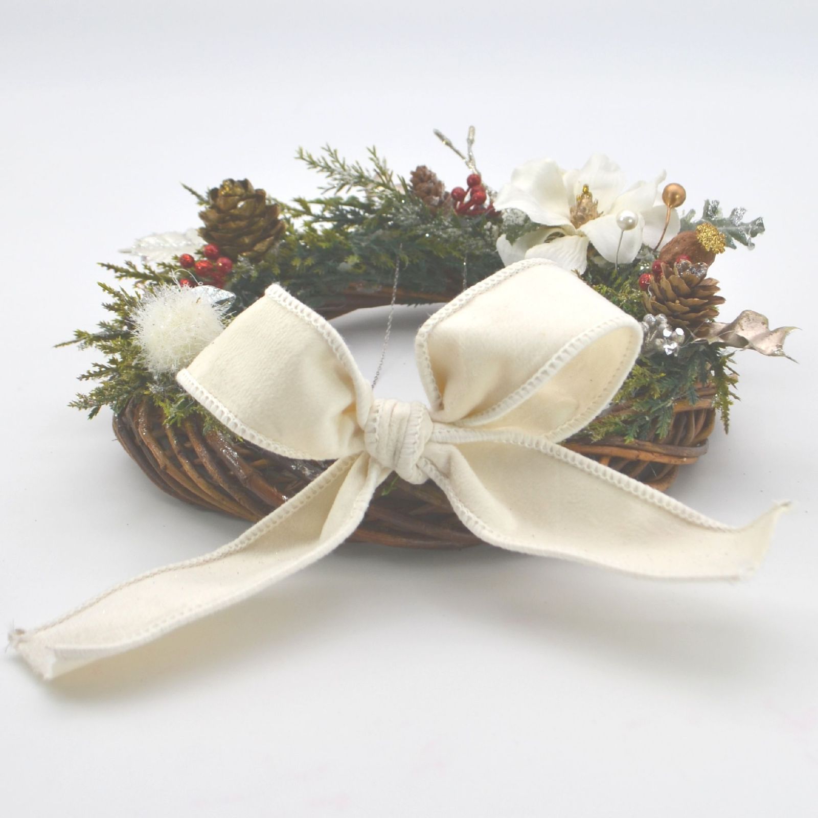 ローズ三日月型リース