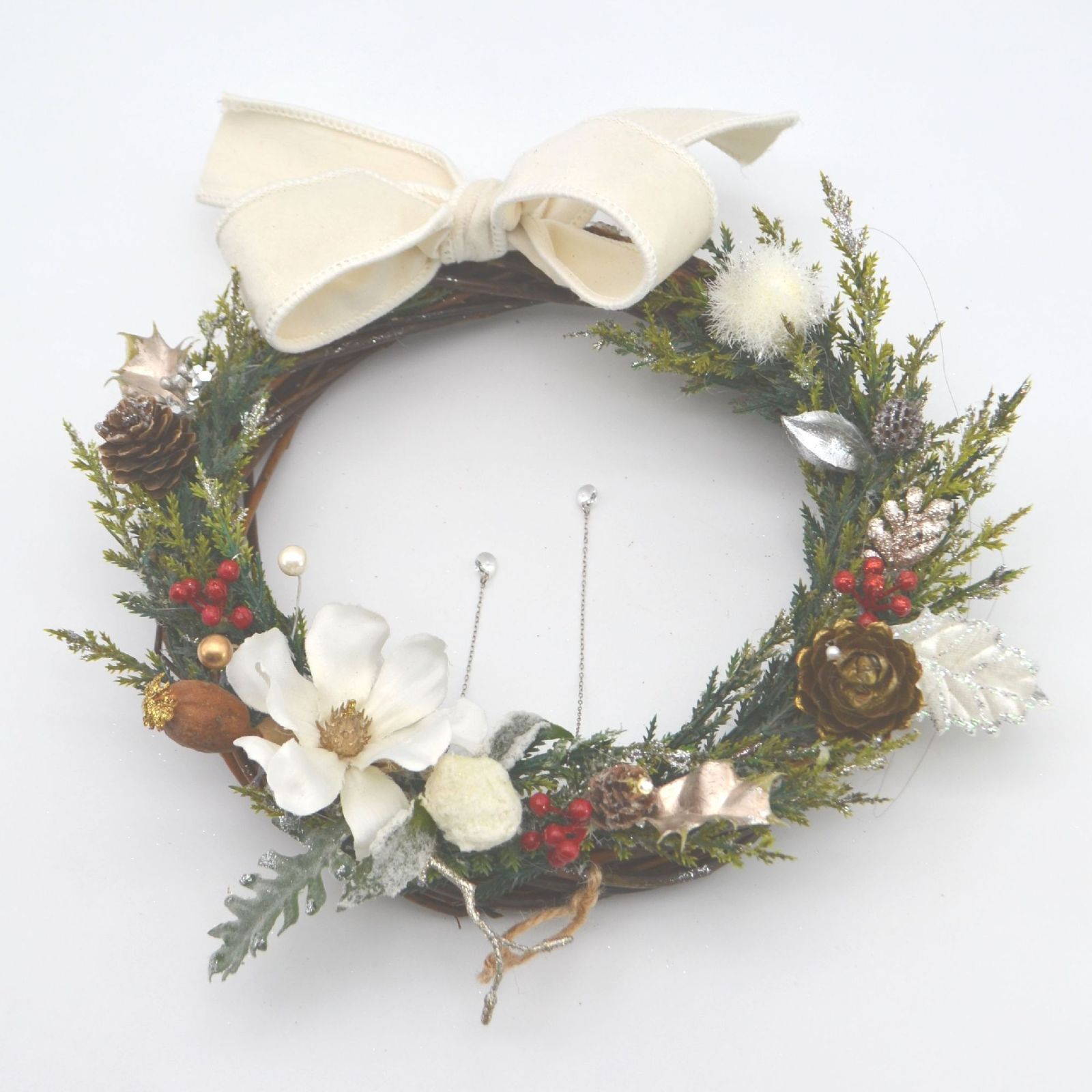 ローズ三日月型リース