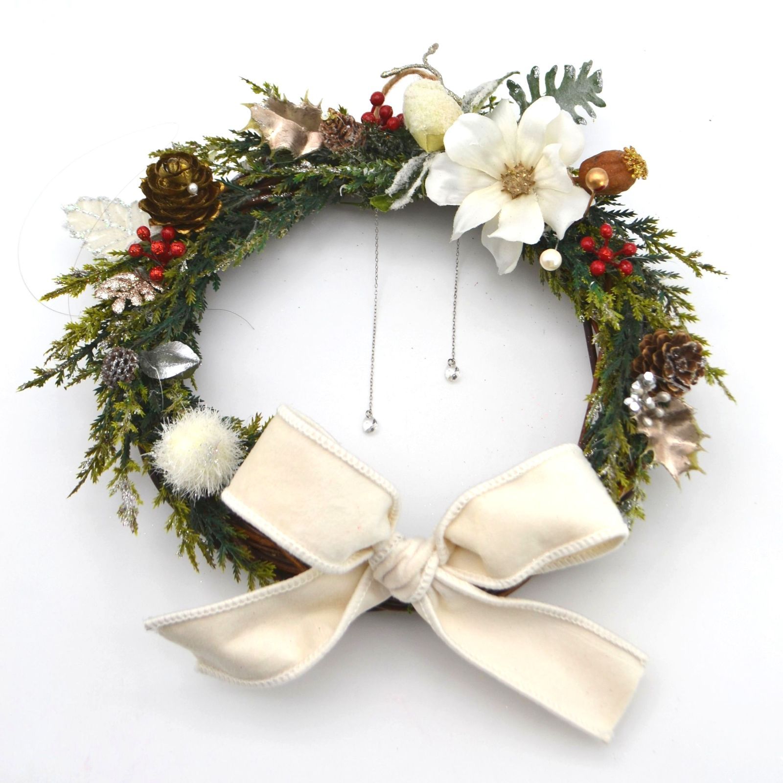 ローズ三日月型リース