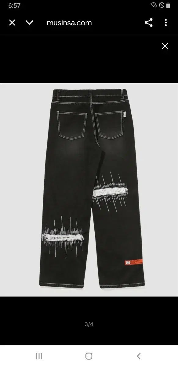 バッドインバッド979 スティッチ デニム L