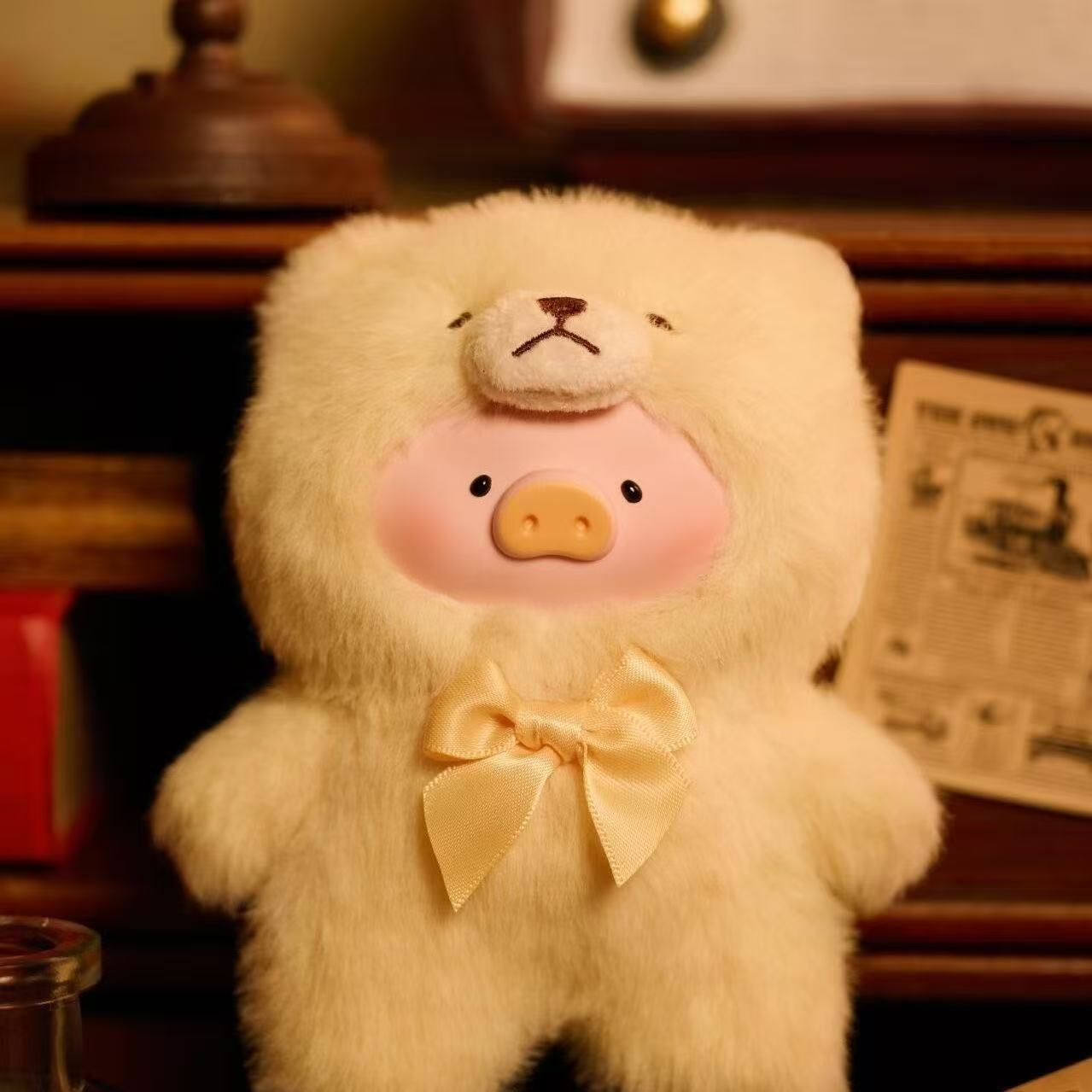 「ルル・ザ・ピギー：ヴィンテージ・テディ・ショップ」シリーズ ぬいぐるみボックス TOYZERO + 公式 ルル ピギーブラインドボックス ヴィンテージテディ