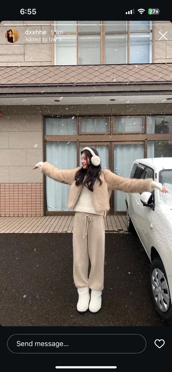 ルプレイン ニット パンツ ベージュ long