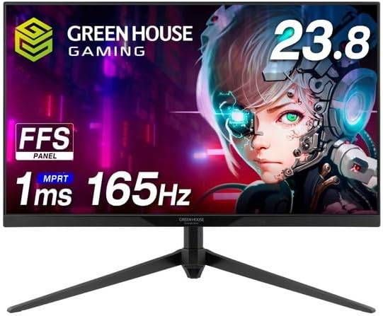 GREEN HOUSE グリーンハウス GH-GLCC238B-BK ブラック 23.8型 ゲーミングディスプレイ 165Hz
