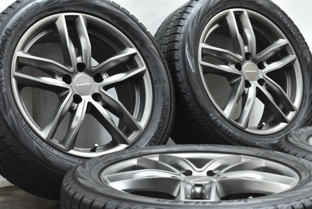 輸入車用 ユーロテック 17 in 7 J 38 PCD 112 ヨコハマ アイスガード iG 70 225 50 R 冬タイヤ アウディ A 4 6 VW シャラン