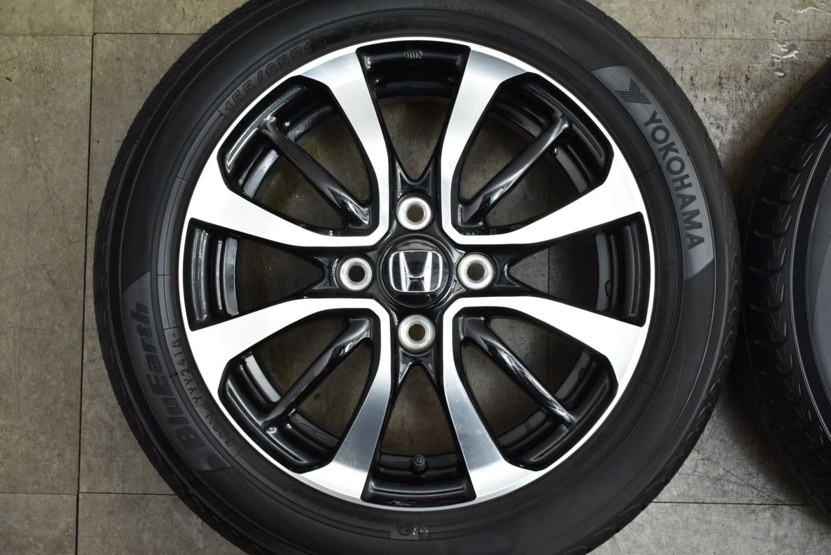 程度良好品 ホンダ JF 3 N BOX カスタム 14 in 4 5 J 40 PCD 100 ヨコハマ ブルーアース 155 65 R WGN ONE 流用 ノーマル戻し