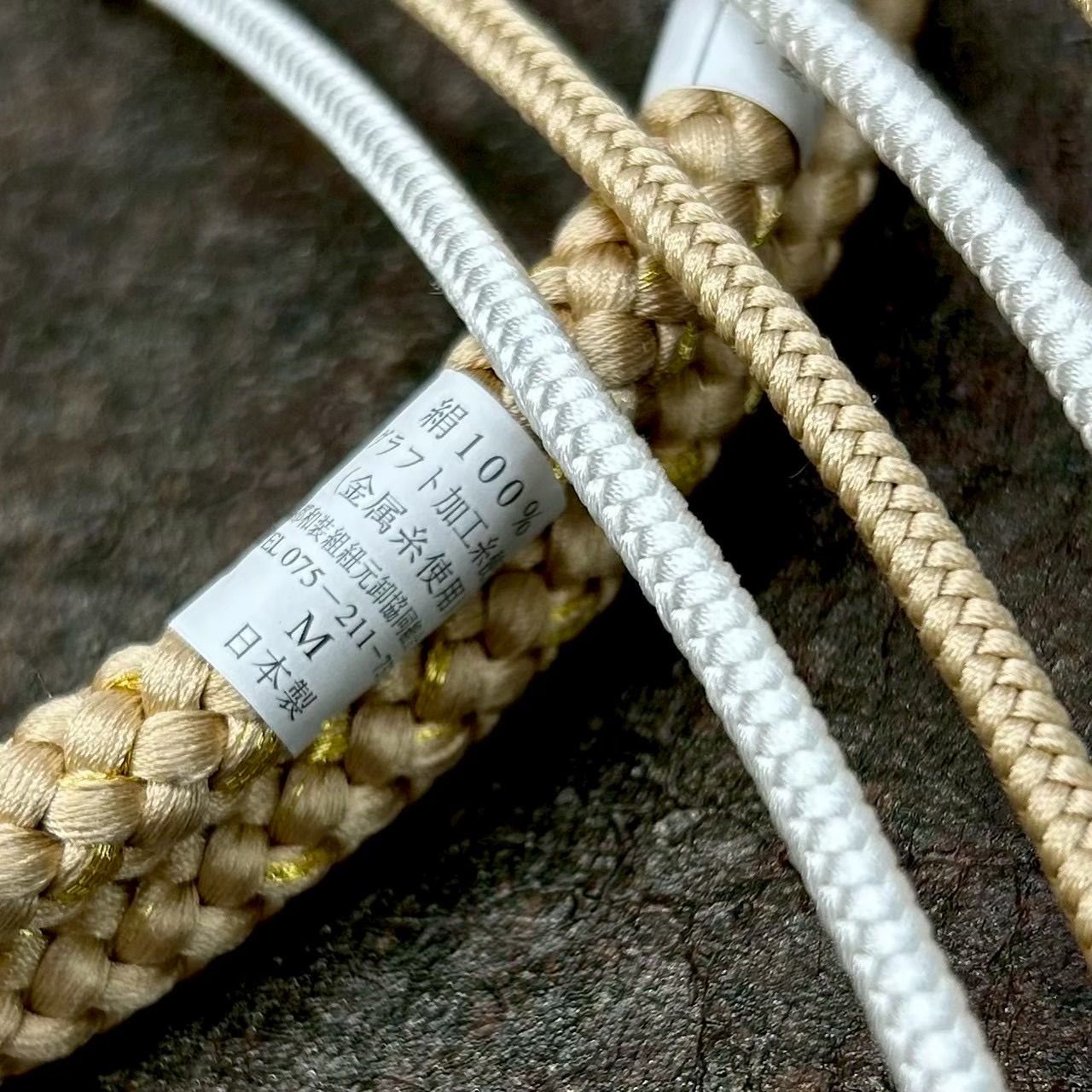 帯締め　高級　振袖　水引き　つまみ細工　ベージュゴールド　日本製　新品0813⑧ 帯締め 高級 振袖 水引き つまみ細工 ベージュ 日本製 上品ベージュ