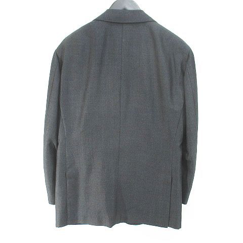 リングヂャケット RING JACKET セットアップ スーツ テーラード ジャケット パンツ スラックス 背抜き 灰系 グレー 毛 ウール モヘヤ 裏地 無地