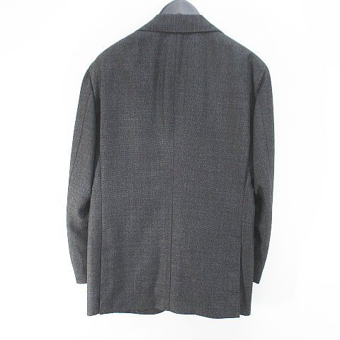 リングヂャケット RING JACKET セットアップ スーツ テーラード ジャケット パンツ スラックス ジップフライ 背抜き 灰系 グレー ロールアップ 毛 ウール 無地