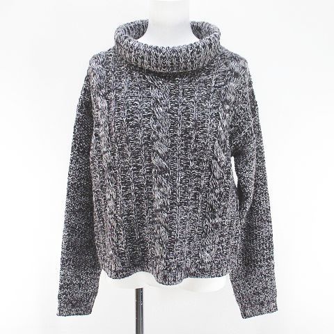 シーバイクロエ SEE BY CHLOE 長袖 ニット セーター オフタートル 38 紫系 パープル ミックス 毛 ウール アルパカ