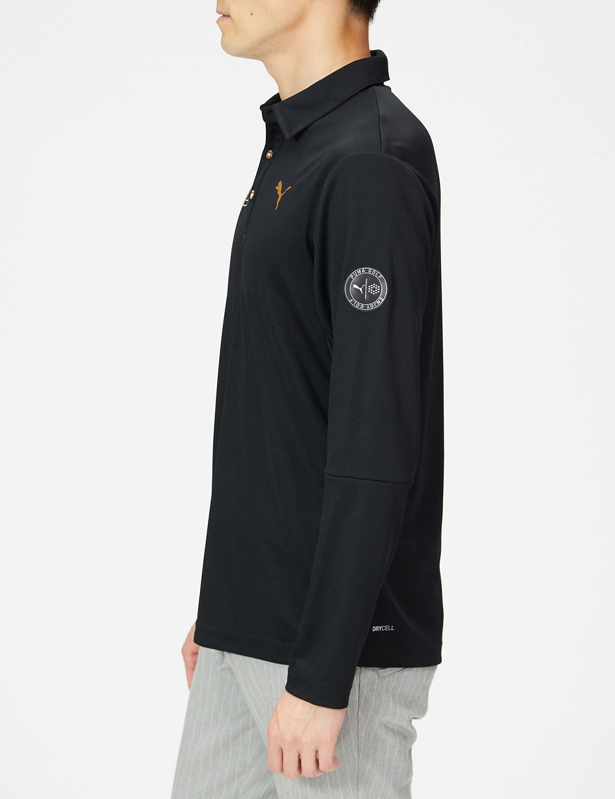  プーマ ゴルフシャツ ゴルフ AOP メタルプリント LS ポロシャツ メンズ プーマブラック 2 XL Free Size その他 ベビー キッズおもちゃ