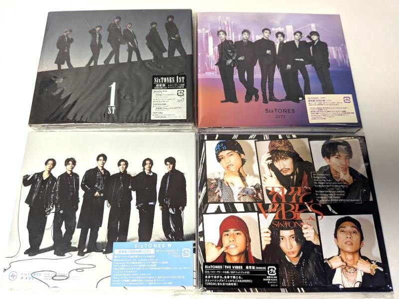 SixTONES アルバム 通常盤 4点セット 1st / CITY / 声 / THE VIBES