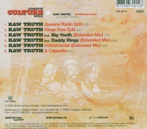 CD Raw Truth Extended Play Dig Culture