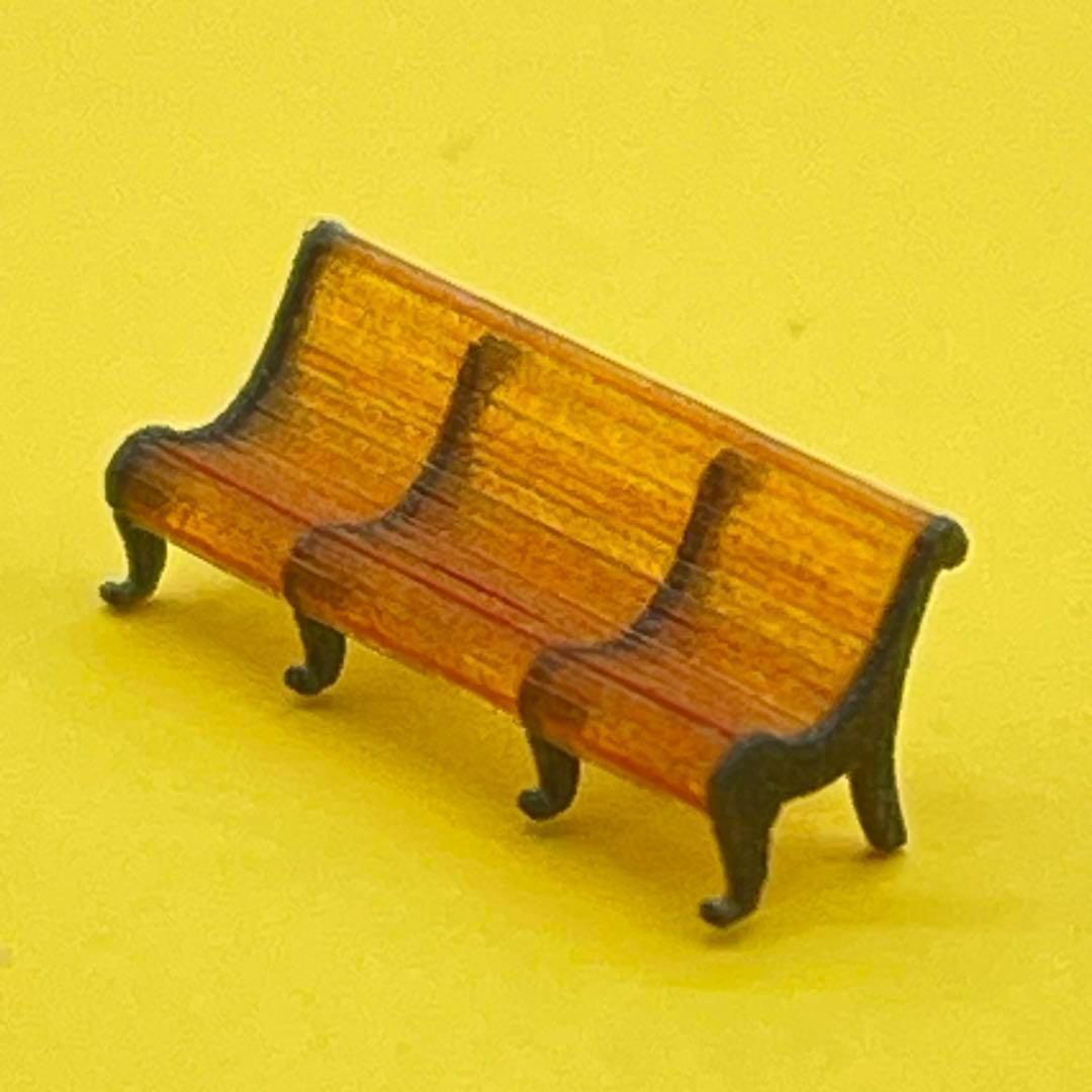 Nゲージ 1/150 ベンチ ミニチュア フィギュアに 1/64より小 - メルカリ