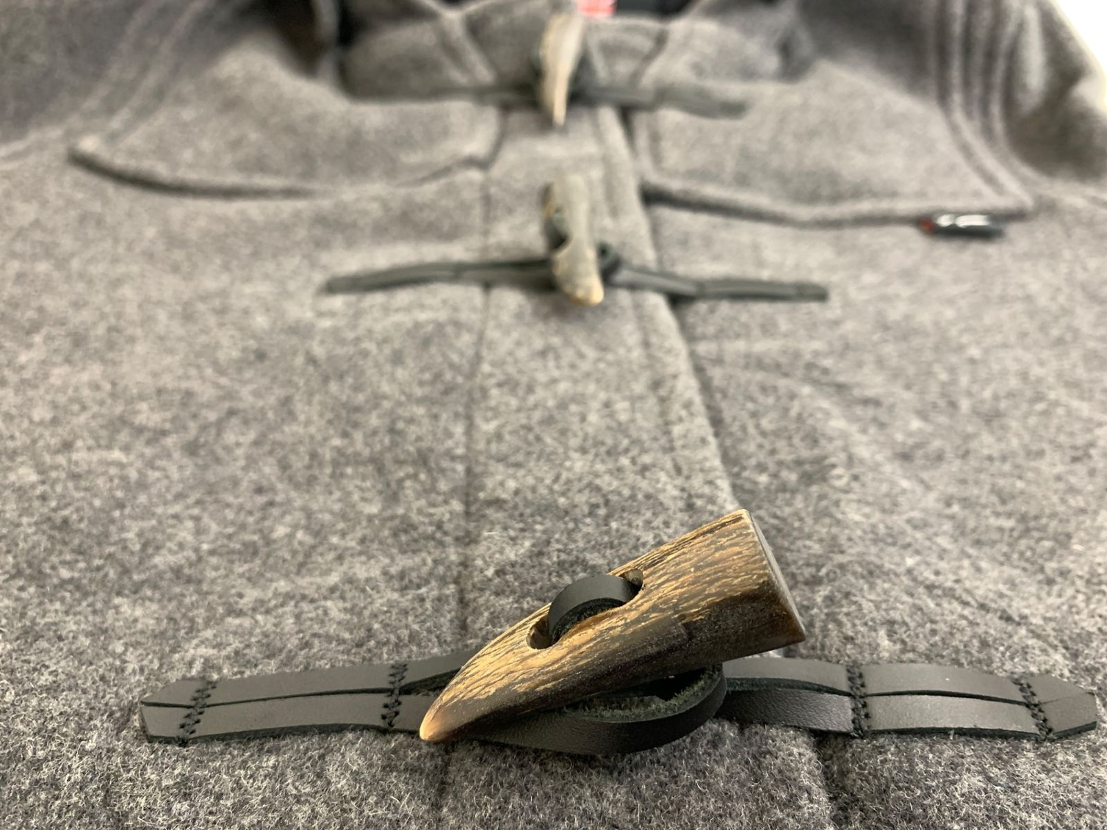 Gloverall (グローバーオール) ダッフルコート ウール Ⅿ グレー