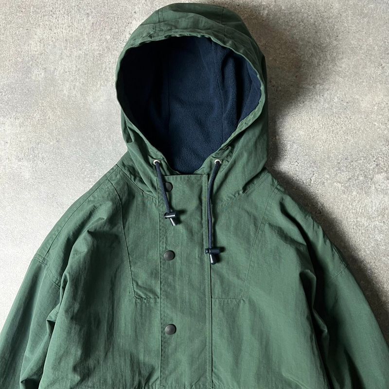 90s GAP フリース ライナー ナイロン アノラック パーカー ジャケット L 90年代 ギャップ プルオーバー ハーフジップ