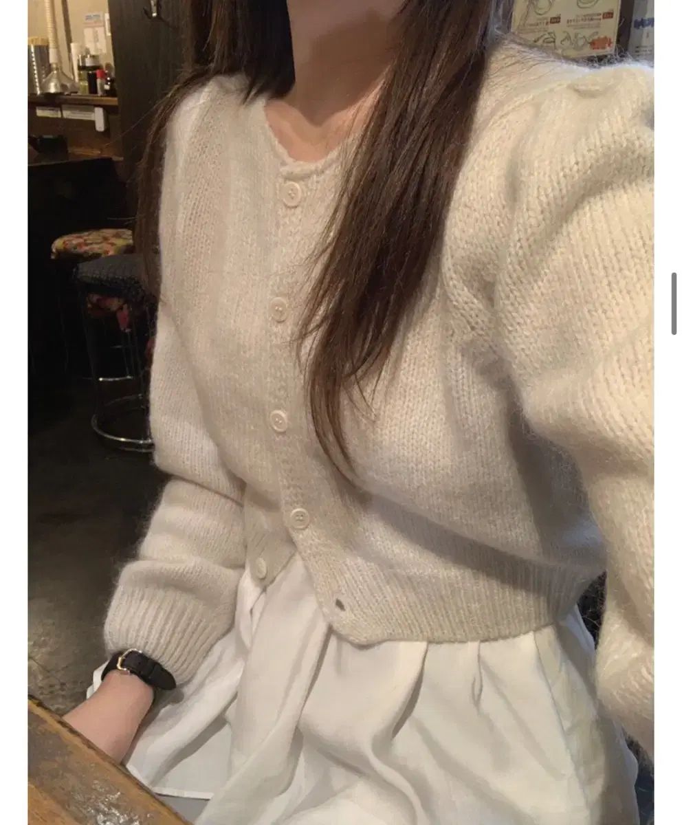 モヘア クロップド