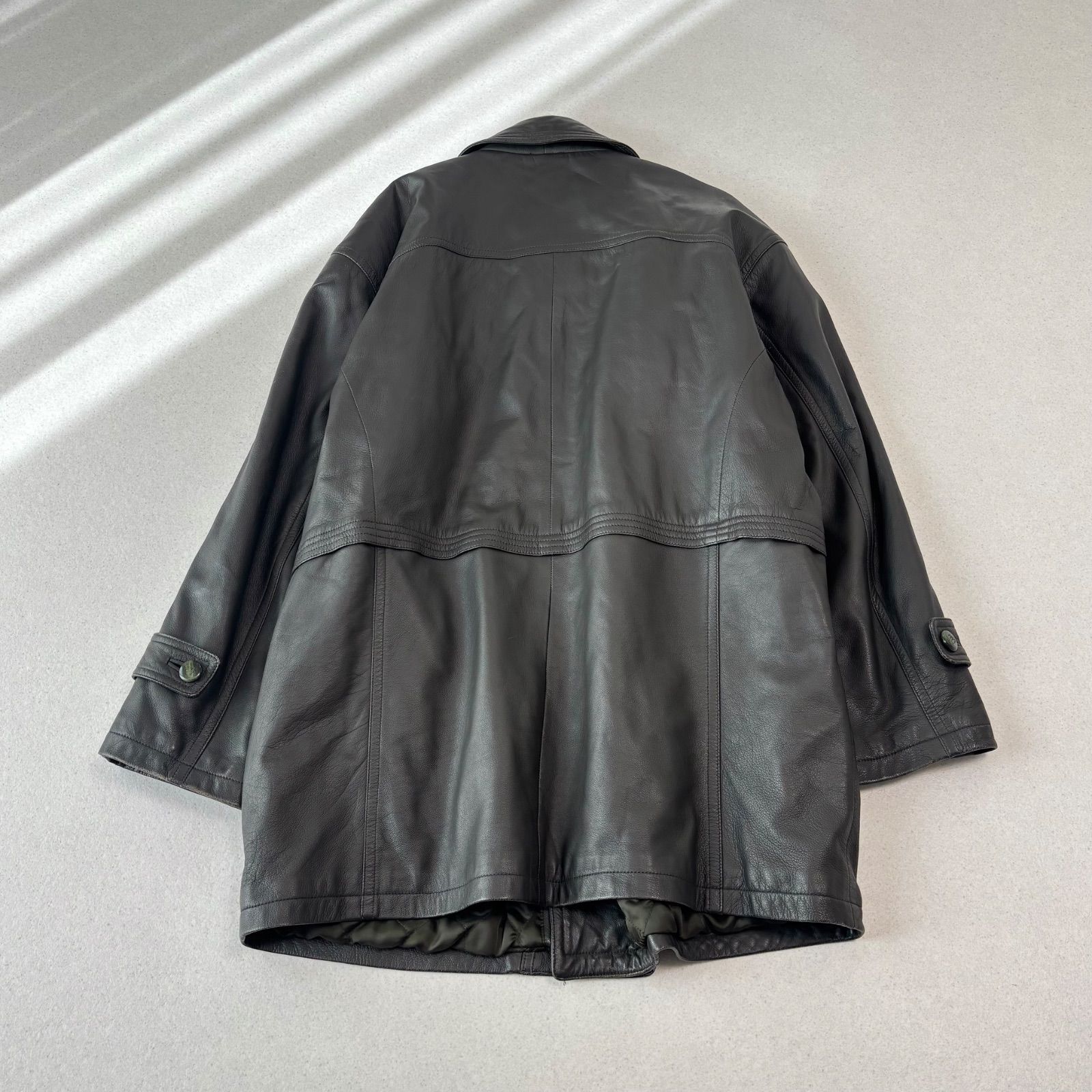 PIERRE BALMAIN ピエールバルマン レザー コート ジャケット Lサイズ