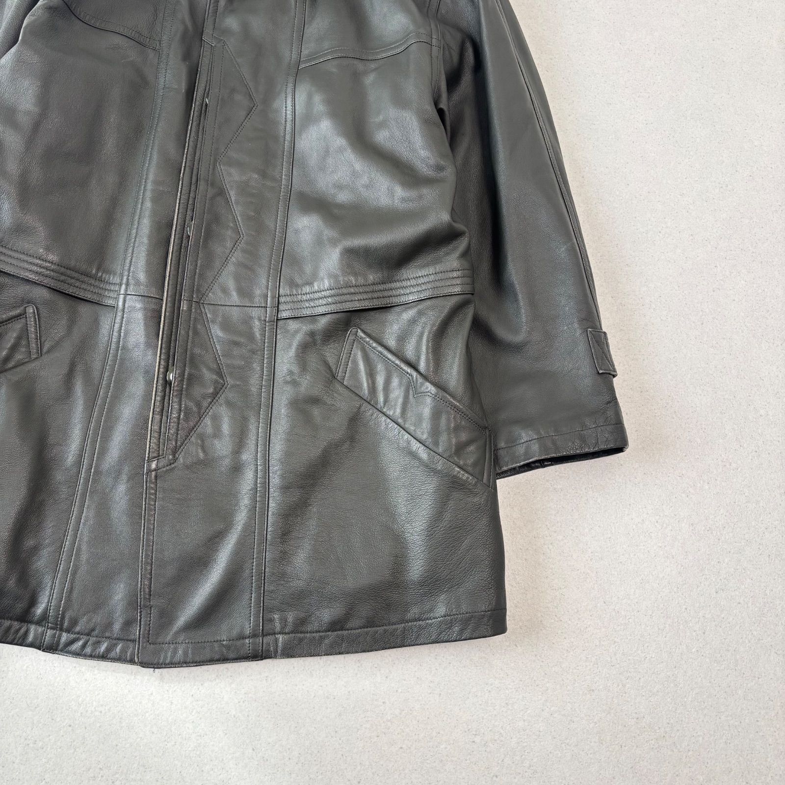 PIERRE BALMAIN ピエールバルマン レザー コート ジャケット Lサイズ