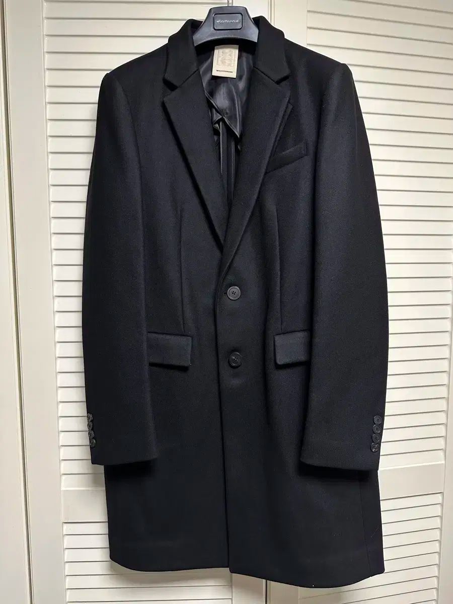 タグ有 ウーヨンミ チェスターコート 44 wooyoungmi ブラック タグ有 ウーヨンミ チェスターコート 44 wooyoungmi ブラック
