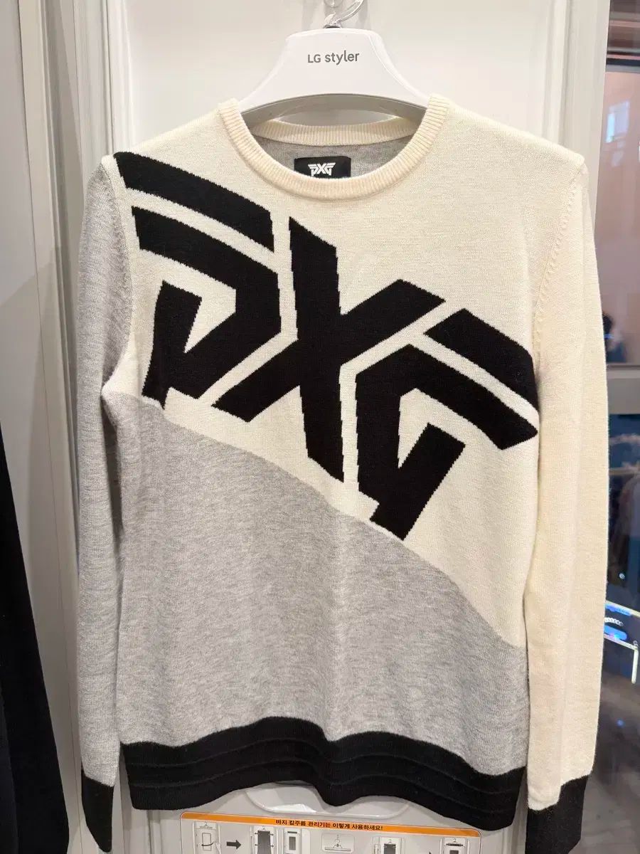 PXG 白 グレー ニット セーター M レディース用