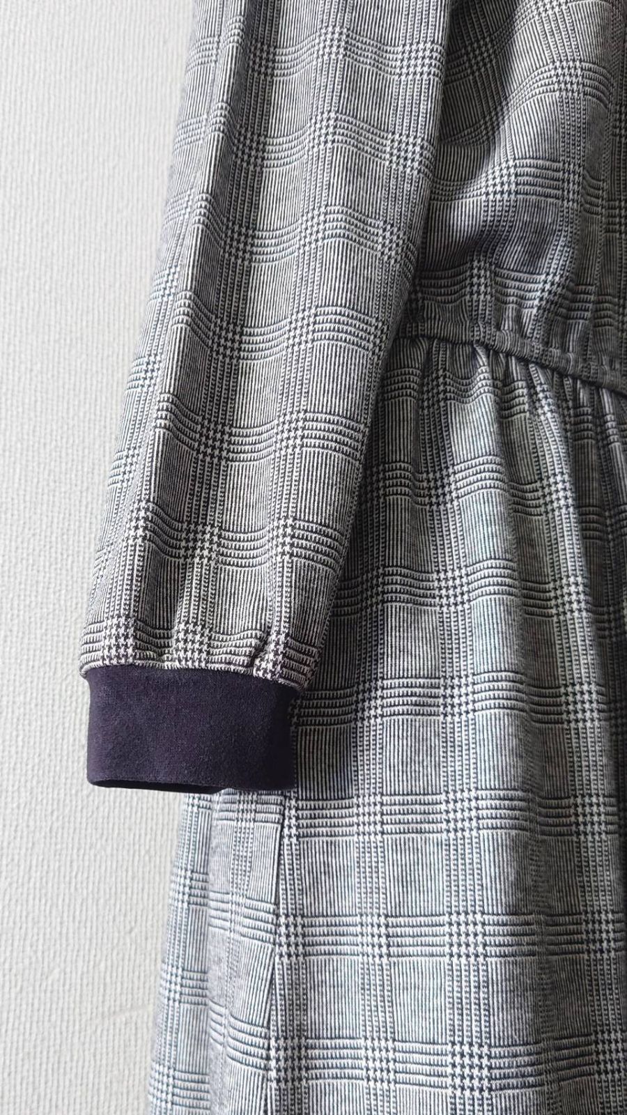  90’s ORVIS グレンチェック スウェットワンピース L 長袖 七分袖 カットソーワンピース