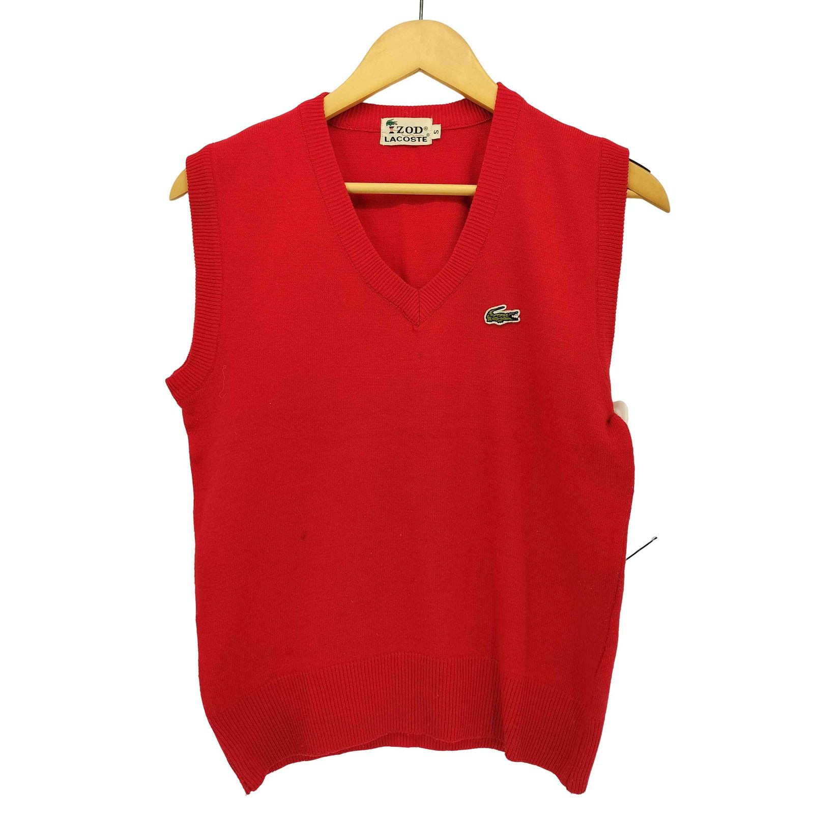 アイゾッドラコステ IZOD LACOSTE 70S 糸巻きタグ ワンポイント 刺繍 V 