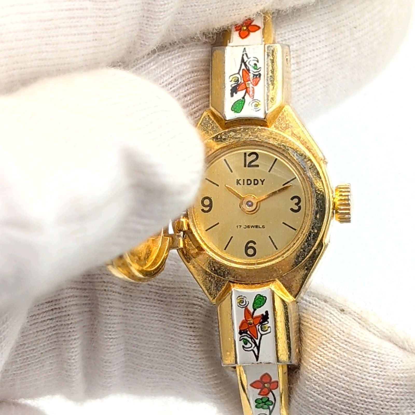 ヴィンテージ花柄腕時計 Mouche Andre アンドレムッシュ 腕時計 ANDRE 