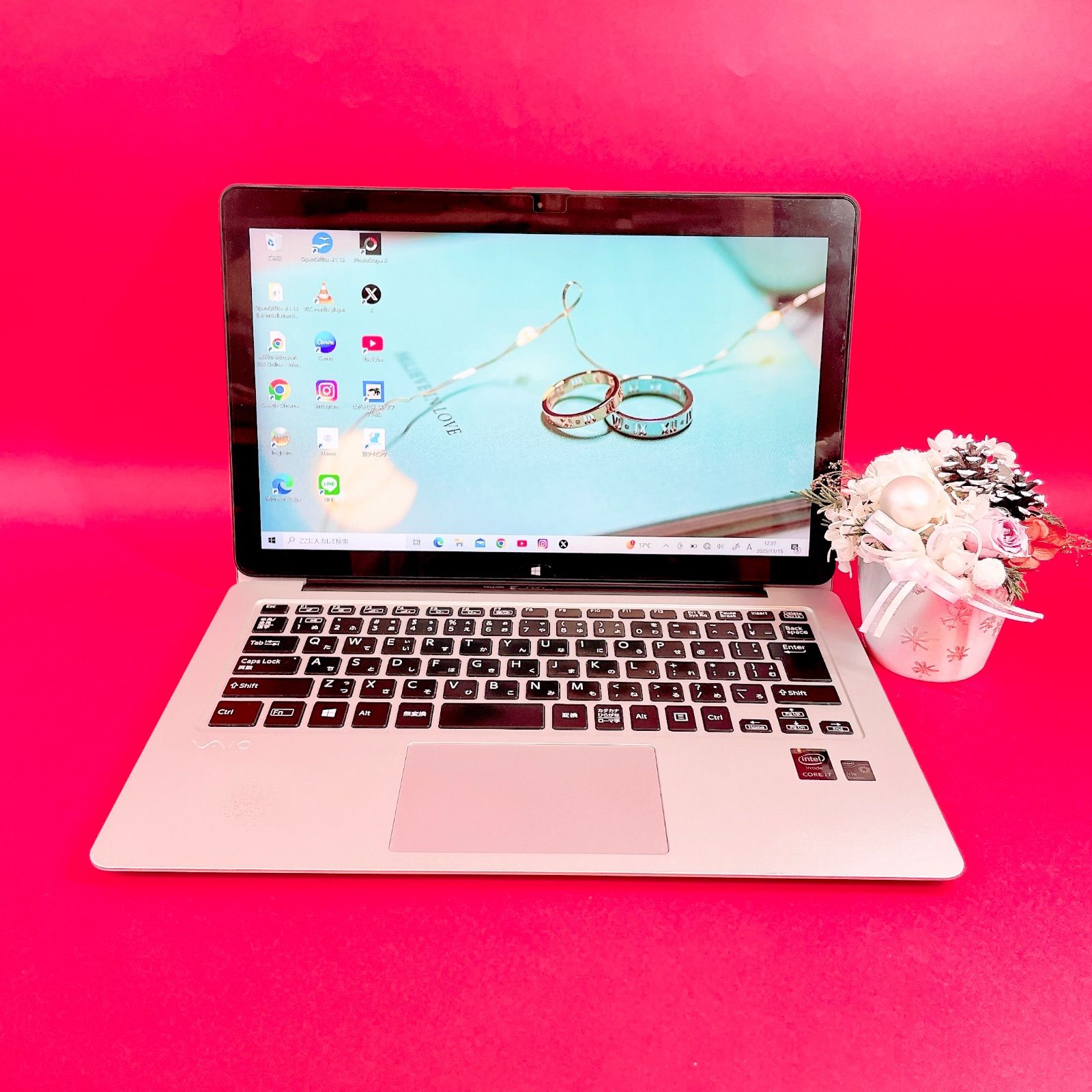 高性能Corei7✨️タッチパネル✨️薄型VAIOノートパソコン✨️SSDカメラ付き 高性能Corei7✨️メモリ16GB 薄型VAIOノートパソコン タッチパネル