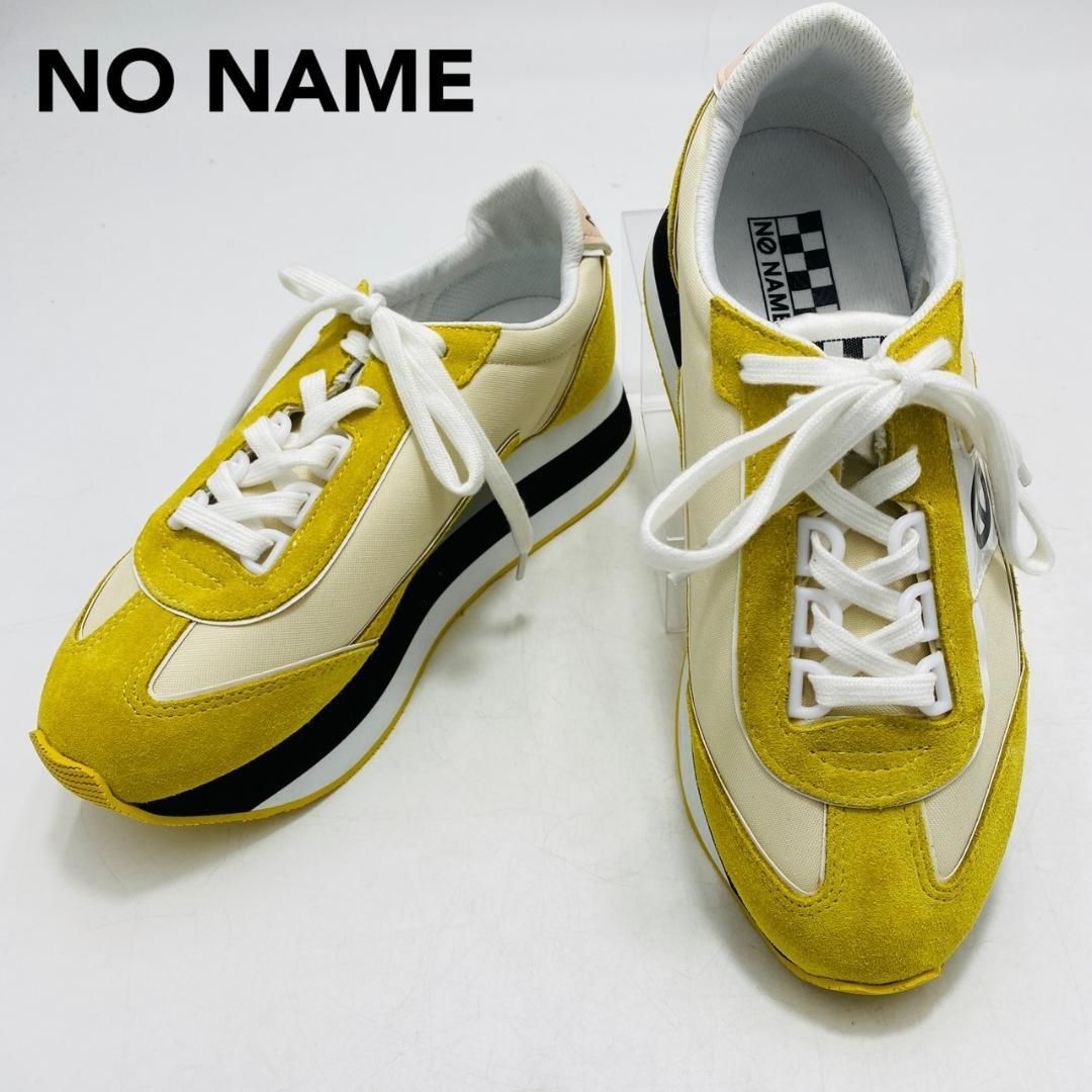 新品未使用 NO NAME スニーカー ローカット ショップ レースアップ 38