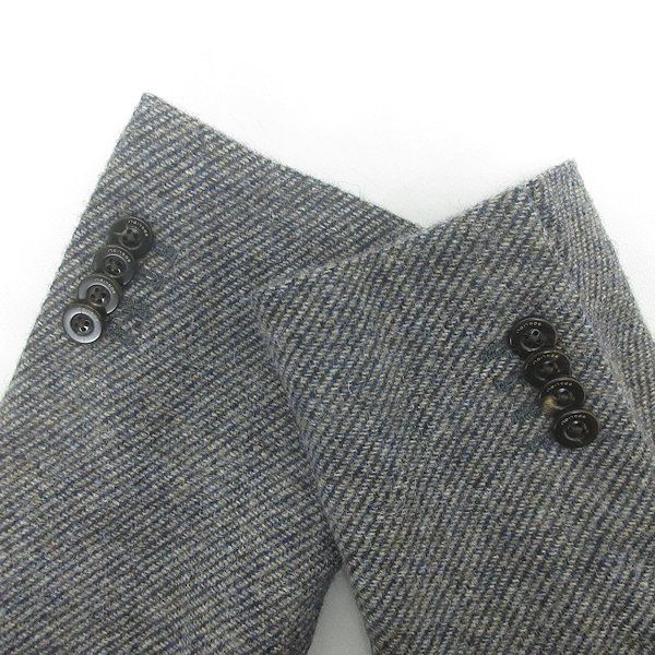 H□ITALY製□ボリオリ/BOGLIOLI ツイードテーラードジャケット【48