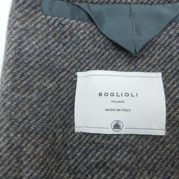 BOGLIOLI ボリオリ　48 ツイード ヘリンボーンジャケット　ITALY製 BOGLIOLI ボリオリ 48 ツイード ヘリンボーンジャケット ITALY製